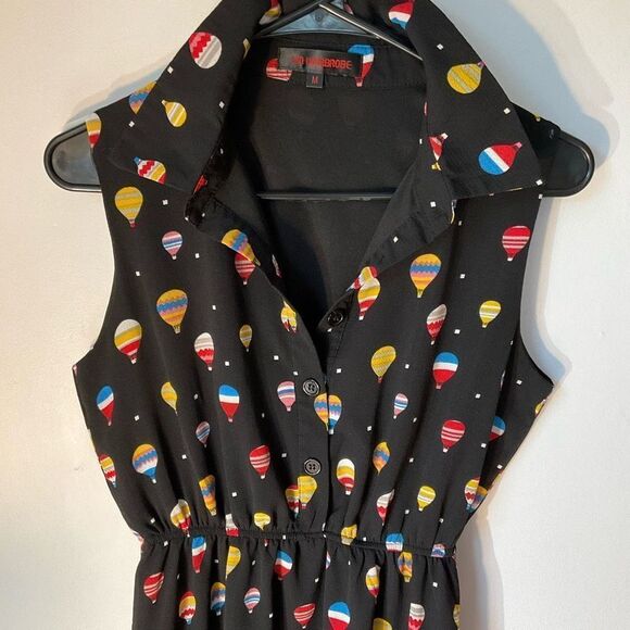 Colorful Hot Air Balloon Print Mini Dress - Picture 8 of 10